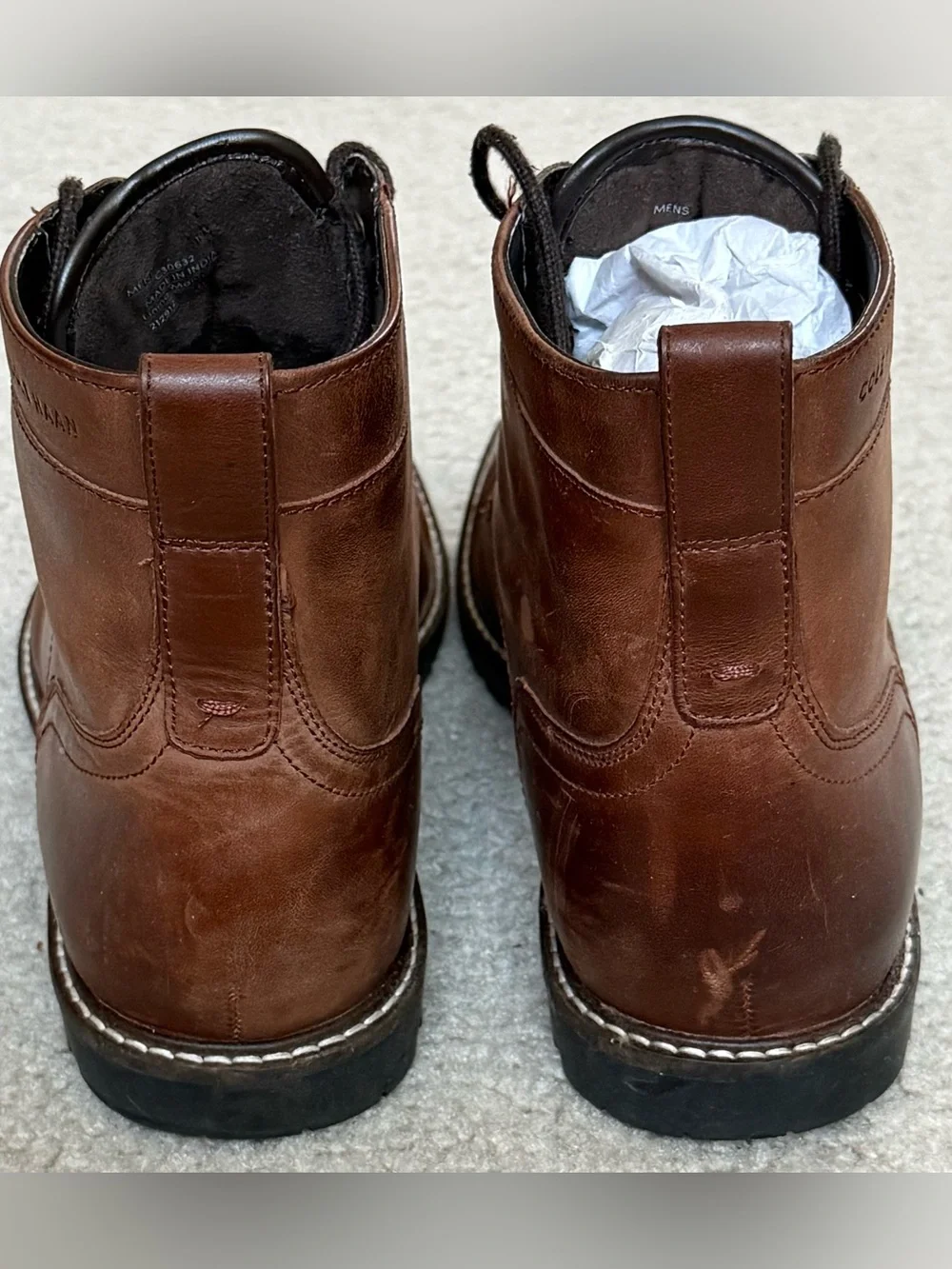 Cole Haan Men's Chestnut Brown Leather Chukka Boots Men’s Size 10